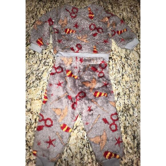 Wizarding World Harry Potter Faux Sherpa Outfit 6-9 Months - Picture 2 of 5
